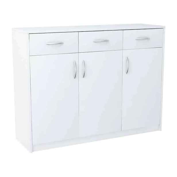 Casarredo Komoda AGNES/HIT 3D3S bílá