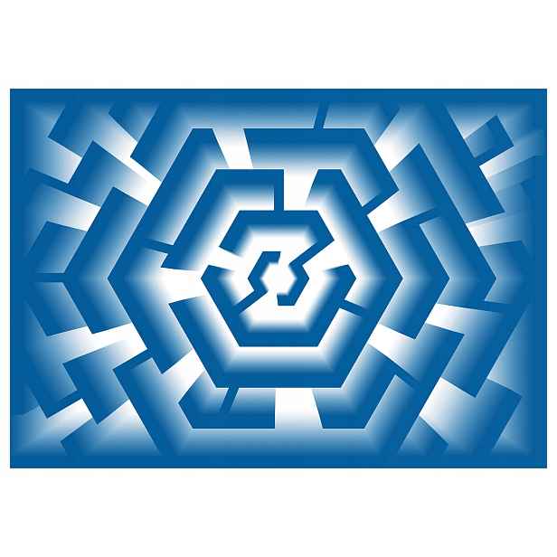 Geometrická abstraktní fototapeta Šestiúhelníkový gradient 368x254 lepidlo