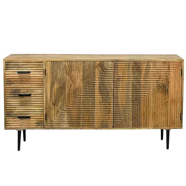 Livetastic ŠIROKÁ KOMODA, mangové dřevo, hnědá, 160/40/86 cm