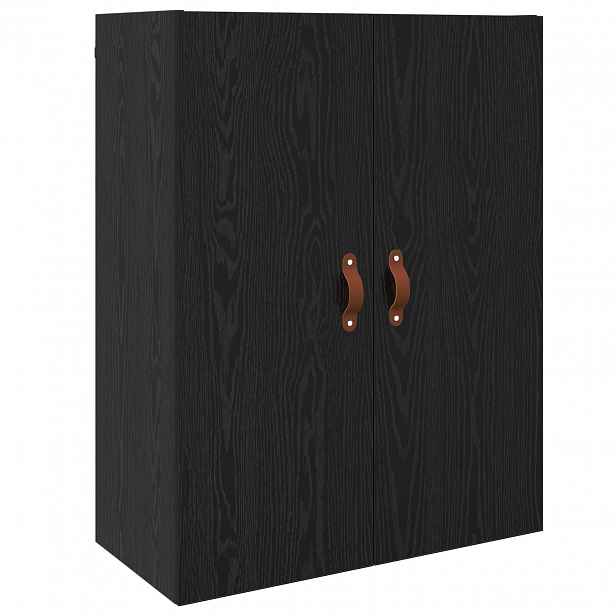 vidaXL Nástěnná skříňka Černý dub 69,5 x 34 x 90 cm Kompozitní dřevo