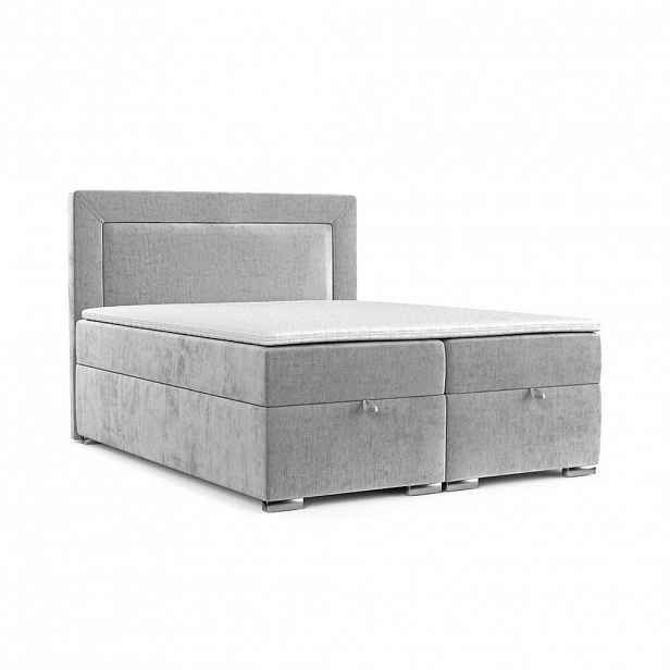 AltaBeds POSTEL BOXSPRING LONTANO 120/200 cm Světle šedá