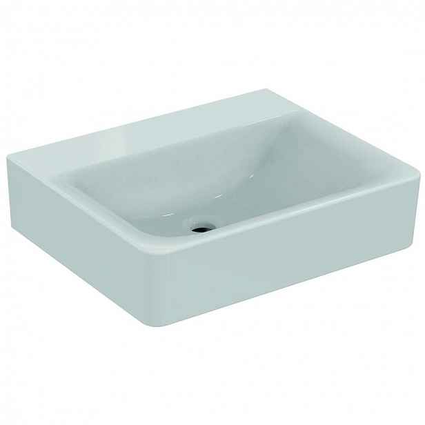 Ideal Standard Connect - Umyvadlo 55x16x46 cm, bez otvoru pro baterii, bez přepadu, Ideal Plus, bílá E8112MA