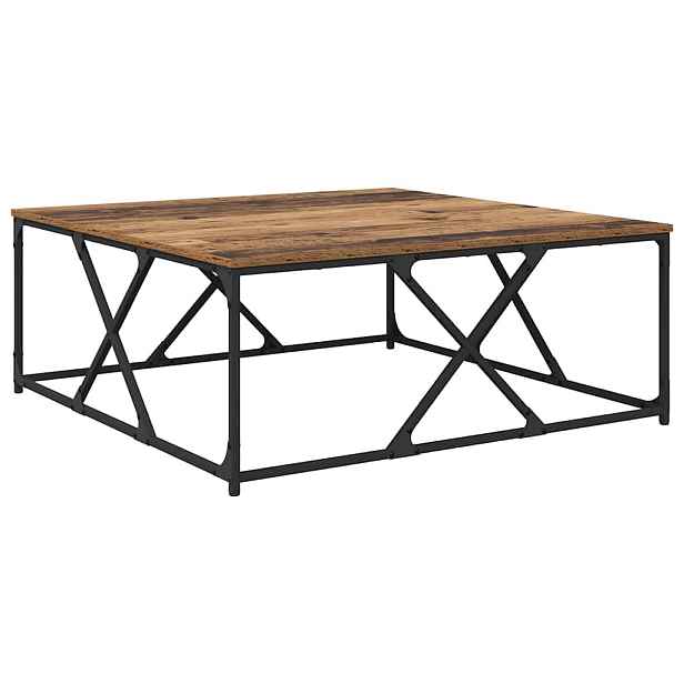 vidaXL Konferenční stolek Staré dřevo 100 x 100 x 40 cm