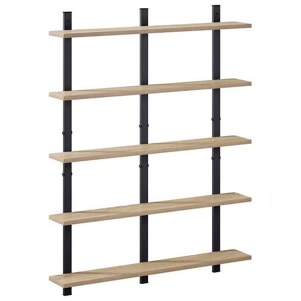 vidaXL Nástěnná polička Dub sonoma 79.5 x 13.5 x 102 cm