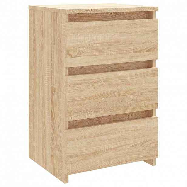 vidaXL Noční stolek sonoma dub 40 x 35 x 62,5 cm kompozitní dřevo
