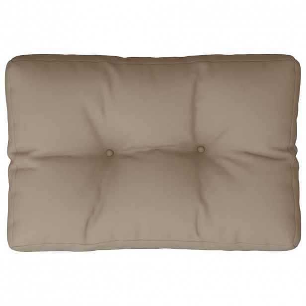 vidaXL Poduška na palety taupe 60 x 40 x 12 cm textil