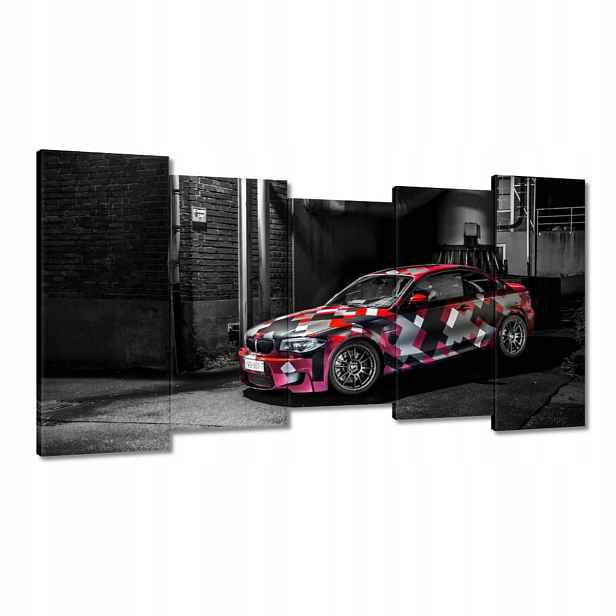 Obrazy 150x80 Červené Bmw
