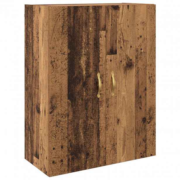 vidaXL Nástěnná skříňka Staré dřevo 69,5 x 34 x 90 cm Kompozitní dřevo