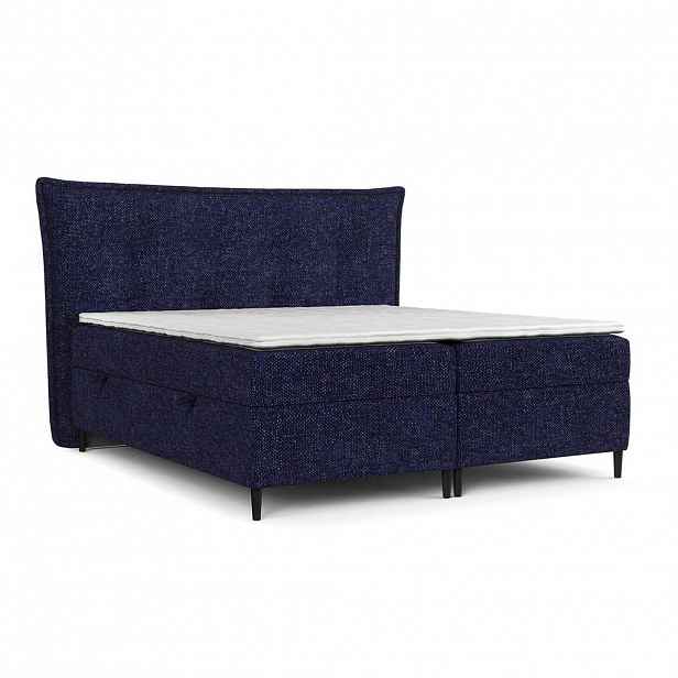AltaBeds POSTEL BOXSPRING LAS PALMAS 200/200 cm Tmavě modrá