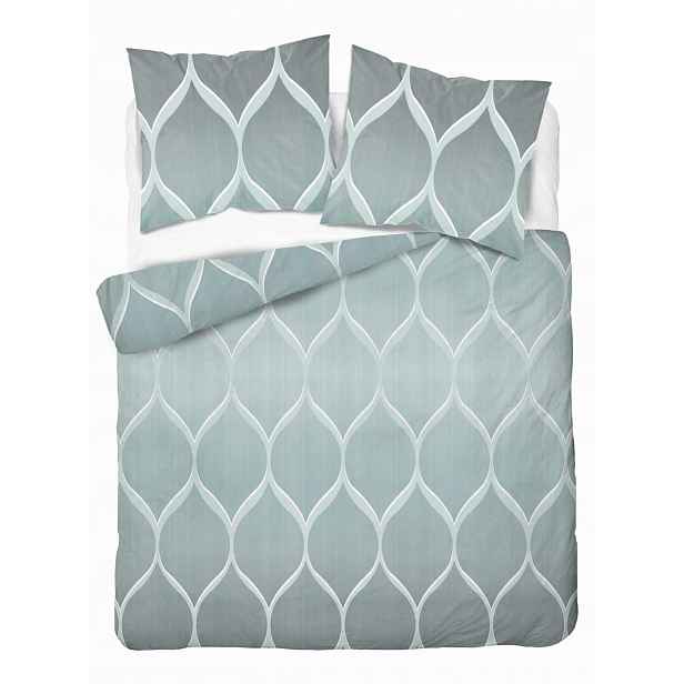 Povlečení saténové 220x200 mátová geometrická 5221A Home Satin 41