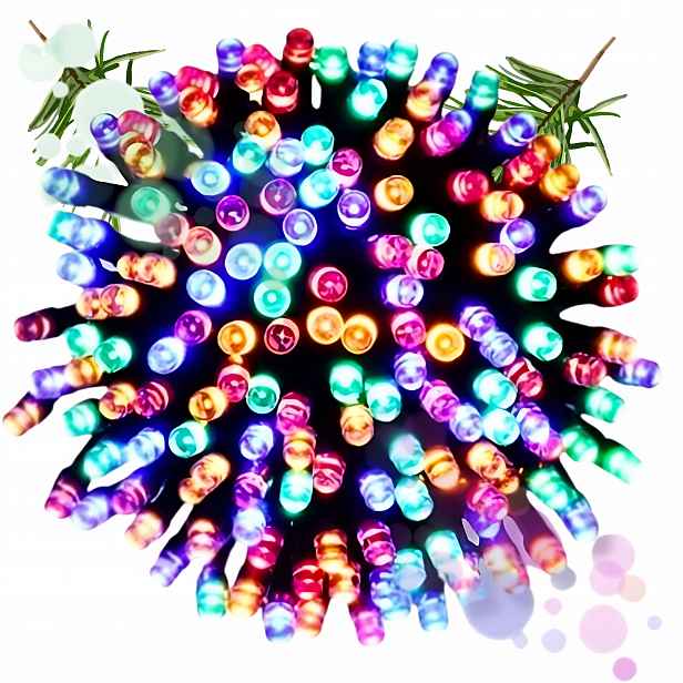 Vánoční Osvětlení Na Stromeček 500 Led Světýlka na stromeček Vánoční světla Barevné