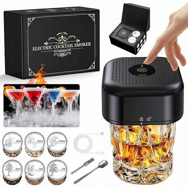 Sada Na Uzení Whisky Koktejlů Aroma Hořák Dárek Pro Muže Usb