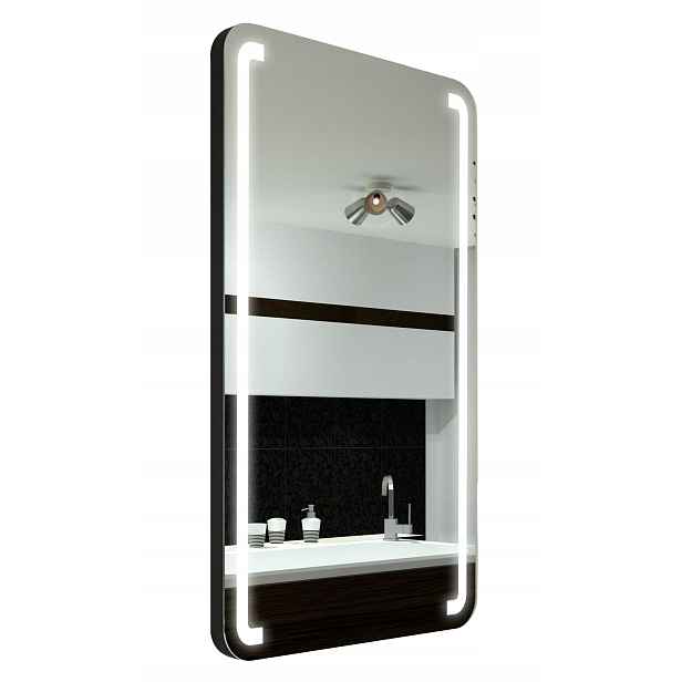 Zrcadlo Led Zaoblené Oslo s krytem 50x70 cm