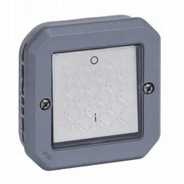Nové Plexo Dvoupólový spojovací mechanismus 16AX-250V~ Šedý Legrand 069527L