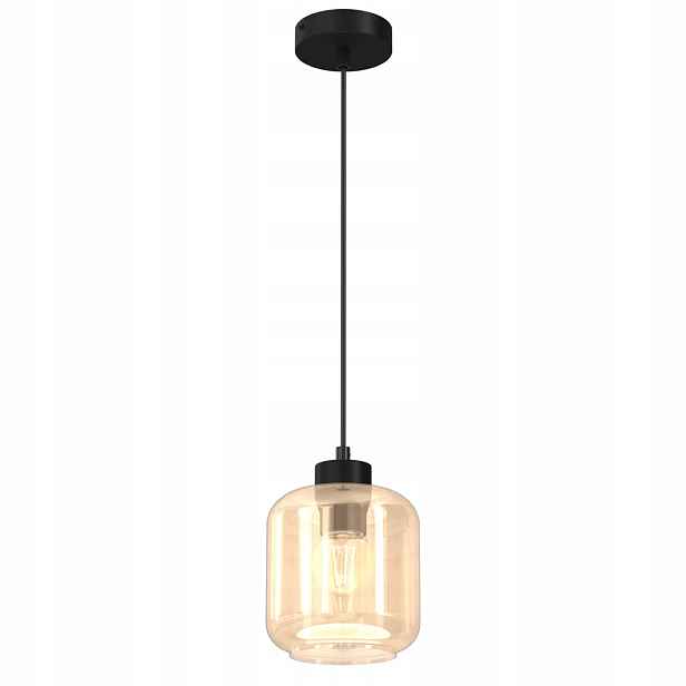 Závěsná lampa Sombra Amber 1xE27
