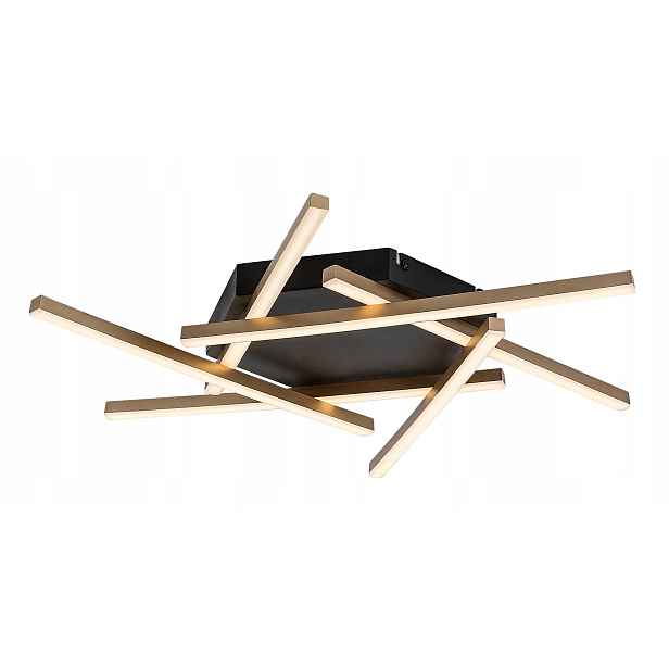 stropní svítidlo Led Rabalux Severine 40W černo-zlatá, moderní