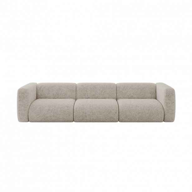 ALTDECOR MODULÁRNÍ pohovka MIRA-S2, 3místná, 319 × 89 × 70 cm, béžová, velur