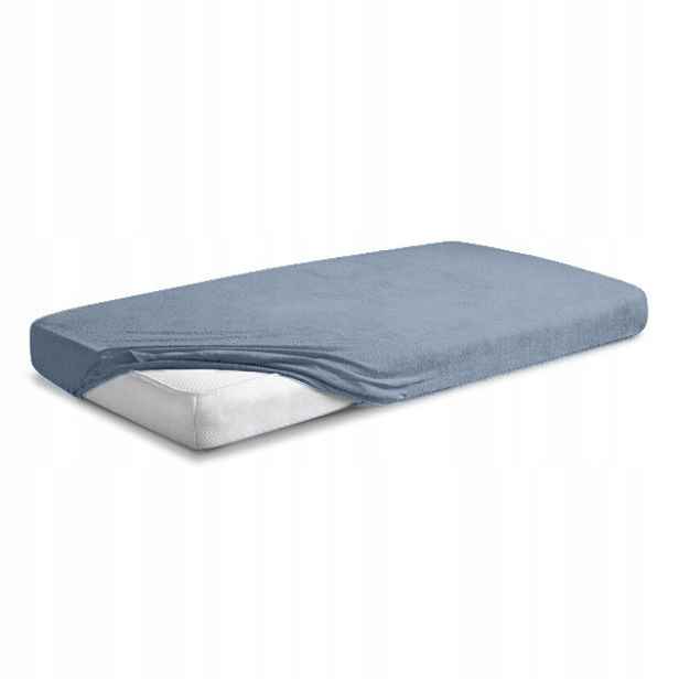 Froté prostěradlo s gumou 200x220 Premium Matex, šedá barva_44