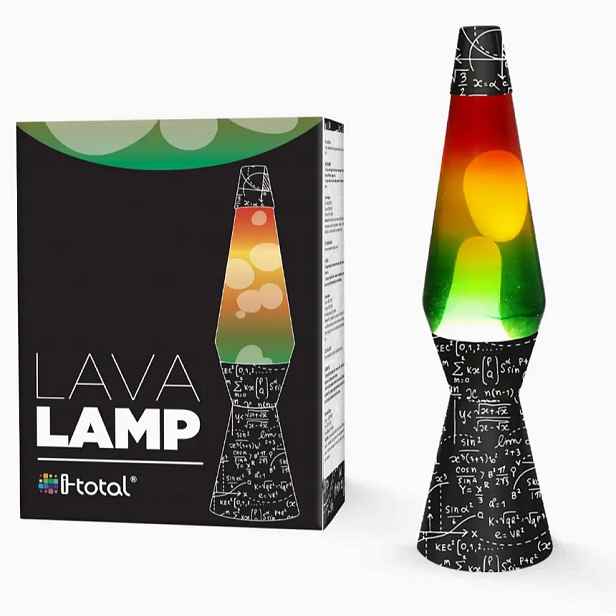 Lávová lampa Lava Lawa lampička XL1777 Černá Matematická magmatická Itot