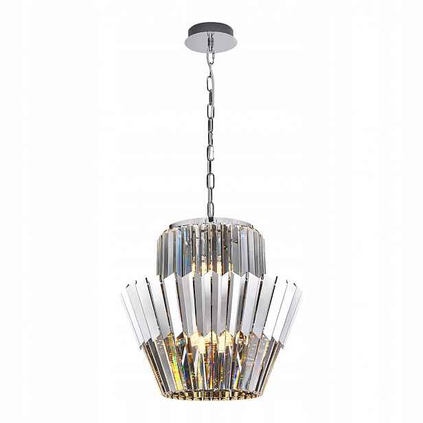 ML0414 Elegantní závěsná křišťálová lampa 9xE14 Donna Eko-light