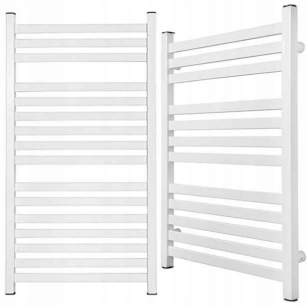Nástěnný Koupelnový Radiátor Bílý Žebřík Gr-kw 950 x 530 16 Žeberek 537W