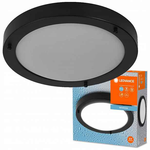 Stropní koupelnová lampa na omítku E27 IP44 31 cm Koupelnový cedník