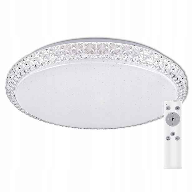 Stropní Svítidlo Led Stropní svítidlo 68W 7500lm Cct 120° Bílá Dálkový Ovladač Stmívatelná
