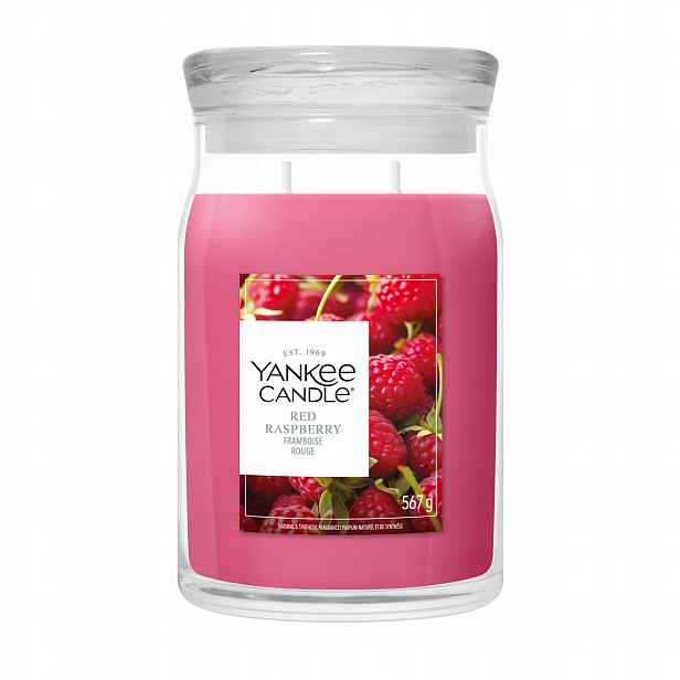 Velká vonná svíčka Yankee Candle Red Raspberry