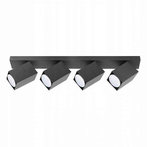 AD-OP-6512BGU10 Černá nástěnná a stropní lampa 4xGU10 Kubar SP4 Orno