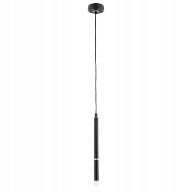 Alfa Desto závěsná lampa tuba černá zlatá 1xG9 10W Ø8 cm