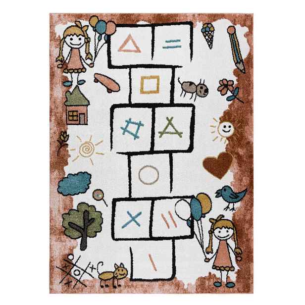 Dětský kusový koberec Fun Hop pink, 160x220, růžová, dětský pokoj, Dywany Łuszczów