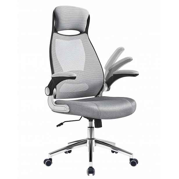 Ergonomická kancelářská židle Songmics nastavitelná, otočná, šedá