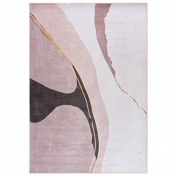 Mazovia KOBEREC béžový geometrický glamour - 120 x 170 cm