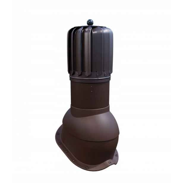 Rotační krb pro plechovou střešní krytinu ⌀150 mm Ventos X Roto N25 Bronz