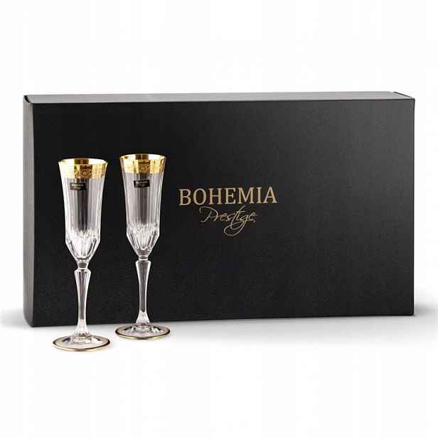 Sada 6 sklenic na šampaňské 180 ml Mirador Bohemia Prestige