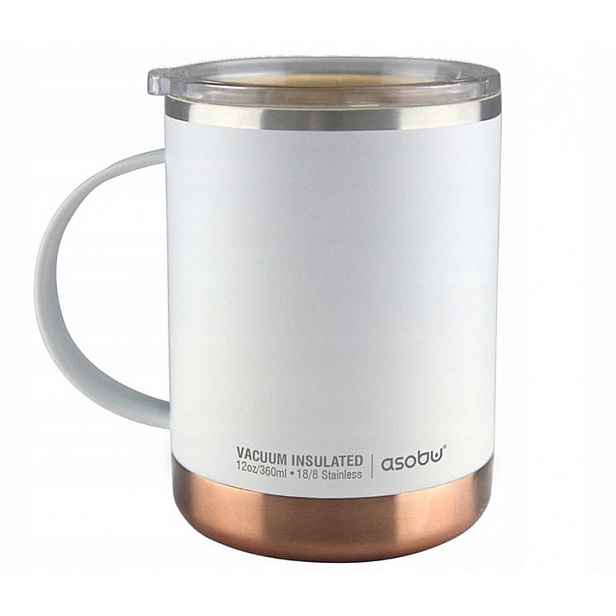 termohrnek Asobu Ultimate Mug Bílý Keramický