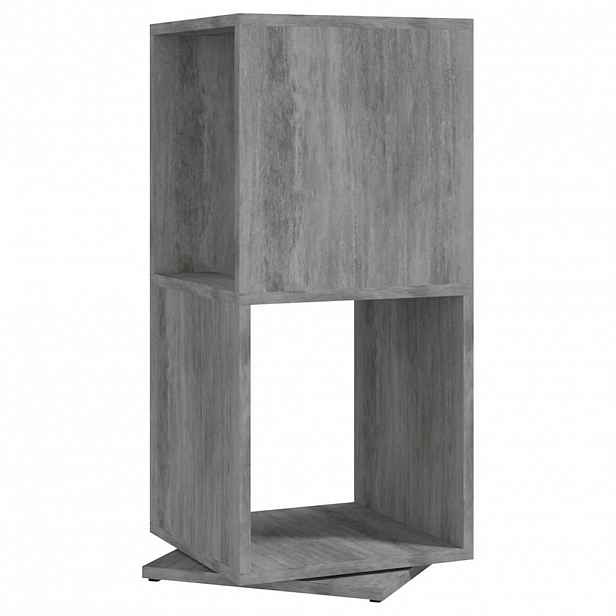vidaXL Otočná skříňka betonově šedá 34,5x34,5x75,5 cm kompozitní dřevo