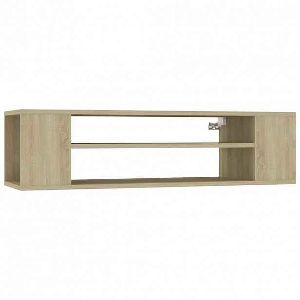 vidaXL Závěsná TV skříňka dub sonoma 100 x 30 x 26,5 cm dřevotříska