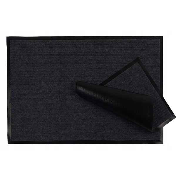 Černá Absorpční Rohožka Před Dveře, Čisticí Zóna Na Boty 80X120 cm