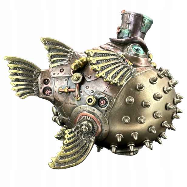 figurka socha Tygra Ryba Steampunk Veronese WU78060A4 dárek