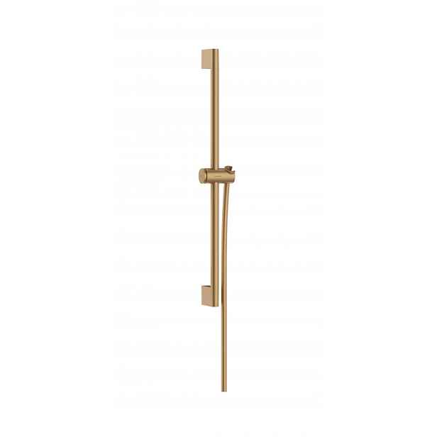 Hansgrohe Unica - Sprchová tyč 67 cm, se sprchovou hadicí, kartáčovaný bronz 24400140