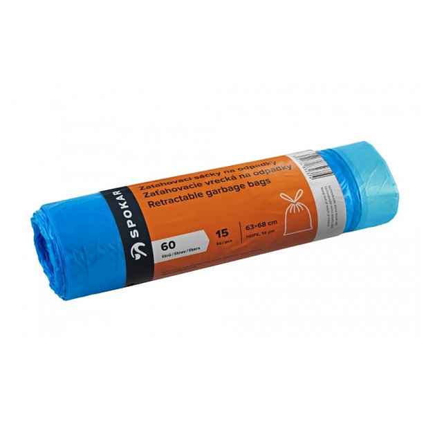 Spokar sáčky na odpadky zatahovací 60l-15ks(oranžová etiketa)
