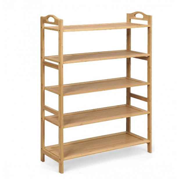 Stojan na boty pro 15 párů bot s 5 úrovněmi Costway 67x26.5x96.5 cm