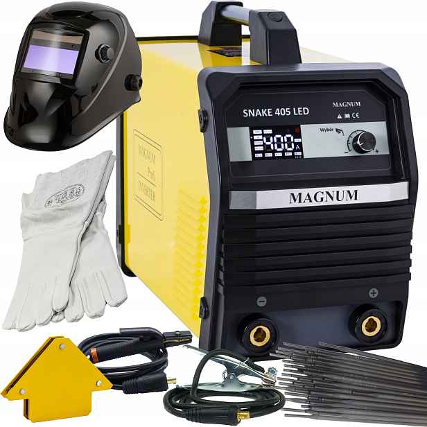 Svařovací stroj Magnum Snake 405 Led Mma Tig Lift 400A 400V Igbt SET1