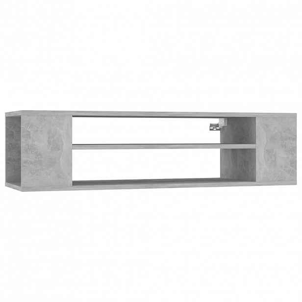 vidaXL Závěsná TV skříňka betonově šedá 100 x 30 x 26,5 cm dřevotříska