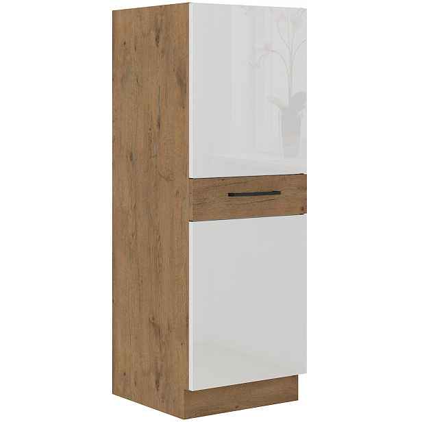 Vyšší spodní skříňka Vigo 50 DK-145 1F (3S) BB - Premium Box Barva korpusu: Dub Lancelot, Barva dvířek: Bílý lesk