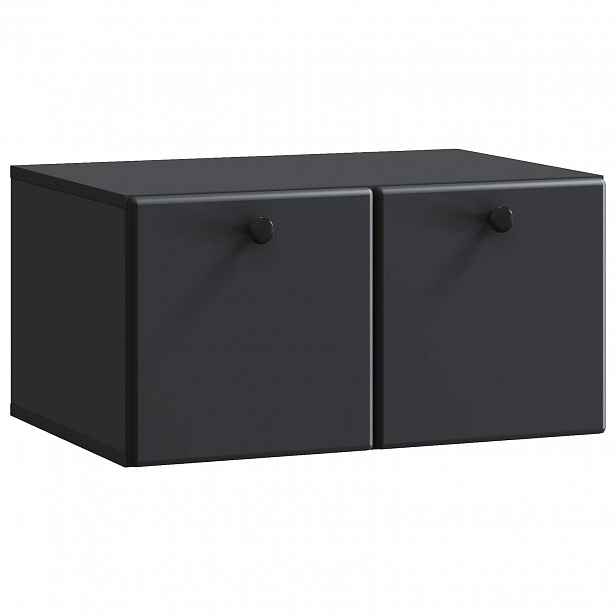 vidaXL Nástěnná TV skříň 59,5 x 41 x 30 cm Černá Kompozitní dřevo
