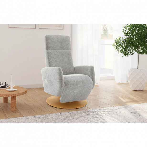 Sit & More RELAXAČNÍ KŘESLO, textil, světle šedá