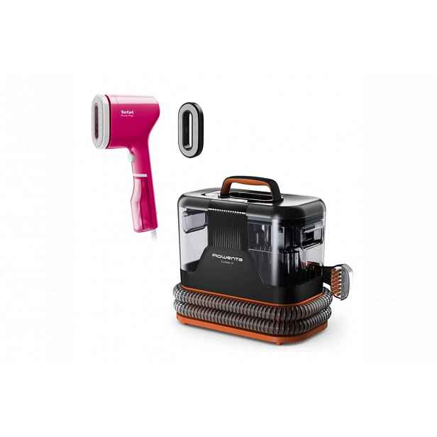 Akční set tepovač Rowenta Clean It IN5011F0 a napařovače oděvů Tefal Pure POP DT2023F0