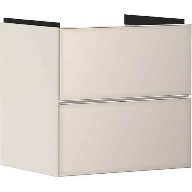 Skříňka pod umyvadlo bez umyvadla Hansgrohe Xevolos E 58x57,5x47,5 cm písková matná béžová mat 54176790
